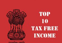 Top 10 Income Tax Free Income Category India